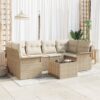 3345261 1 Set de canapele pentru grădină 7 pcs Bej Rattan poli 3345261 1