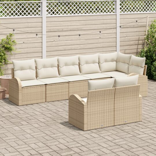 3346091 3 Set de canapele pentru grădină cu pernă 8 pcs 289 x 124 x 85 cm 3346091 3