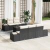 3346937 1 Set de canapele pentru grădină 6 pcs Negru Rattan poli 3346937 1
