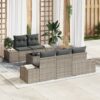 3346939 1 Set de canapele pentru grădină 6 pcs Gri Rattan poli 3346939 1