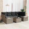 3346959 1 Set de canapele pentru grădină 7 pcs Gri Rattan poli 3346959 1