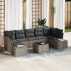 3346979 1 Set de canapele pentru grădină 8 pcs Gri Rattan poli 3346979 1