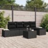 3347033 1 Set de canapele pentru grădină 6 pcs Negru Rattan poli 3347033 1