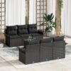3347275 1 Set de canapele pentru grădină 7 pcs Negru Rattan poli 3347275 1
