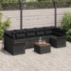 3347296 1 Set de canapele pentru grădină 8 pcs Negru Rattan poli 3347296 1