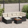 3347348 1 Set de canapele pentru grădină 7 pcs Negru Rattan poli 3347348 1