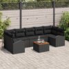 3347548 1 Set de canapele pentru grădină 8 pcs Negru Rattan poli 3347548 1