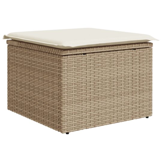 3347862 5 Set de canapele pentru grădină cu pernă 8 pcs Bej Rattan poli 3347862 5