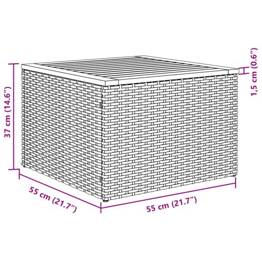 3347875 10 Set de canapele pentru grădină cu pernă 10 pcs Bej Rattan poli 3347875 10