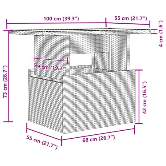 3348357 12 Set de canapele pentru grădină cu pernă 11 pcs Bej Rattan poli 3348357 12