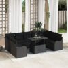3348529 1 Set de canapele pentru grădină 10 pcs Negru Rattan poli 3348529 1