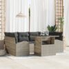 3348578 1 Set de canapele pentru grădină 7 pcs Gri deschis Rattan poli 3348578 1