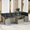 3348598 1 Set de canapele pentru grădină 8 pcs Gri deschis Rattan poli 3348598 1