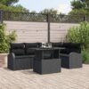 3348649 1 Set de canapele pentru grădină 6 pcs Negru 100 x 55 x 73 cm 3348649 1