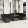3349079 1 Set de canapele pentru grădină 11 pcs Negru 100 x 55 x 73 cm 3349079 1