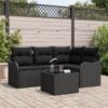 3354362 1 Set de canapele pentru grădină cu pernă 5 pcs Bej Rattan poli 3354362 1