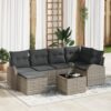 3354791 1 Set de canapele pentru grădină 7 pcs Gri deschis Rattan poli 3354791 1