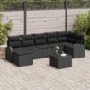 3354812 1 Set de canapele pentru grădină 8 pcs Negru Rattan poli 3354812 1