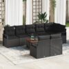 3356392 1 Set de canapele pentru grădină 9 pcs Negru 3356392 1