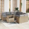 3357173 1 Set de canapele pentru grădină 9 pcs Bej 100 x 55 x 73 cm 3357173 1