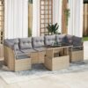 3357513 1 Set de canapele pentru grădină 8 pcs Bej Rattan poli 3357513 1