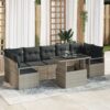 3357515 1 Set de canapele pentru grădină 8 pcs Gri deschis Rattan poli 3357515 1