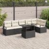 3357570 1 Set de canapele pentru grădină 7 pcs Negru Rattan poli 3357570 1