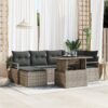 3357592 1 Set de canapele pentru grădină 7 pcs Gri Rattan poli 3357592 1