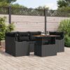3358151 1 Set de canapele pentru grădină 7 pcs Negru Rattan poli 3358151 1