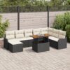3358231 1 Set de canapele pentru grădină 9 pcs Negru Rattan poli 3358231 1