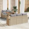 3358261 1 Set de canapele pentru grădină 6 pcs Bej Rattan poli 3358261 1