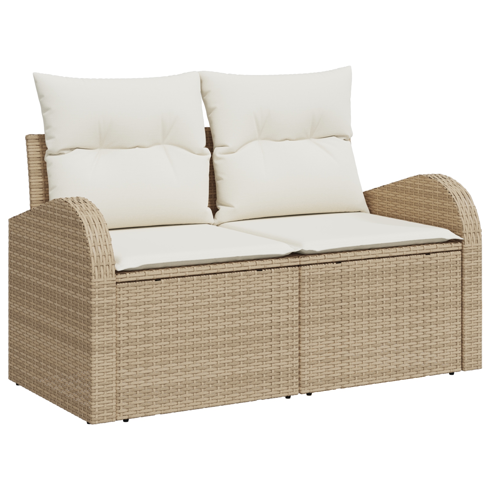 3358290 4 Set de canapele pentru grădină 8 pcs Bej Rattan poli Set de canapele pentru grădină 8 pcs Bej Rattan poli - imagine 4