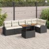 3358329 1 Set de canapele pentru grădină 7 pcs Negru Rattan poli 3358329 1