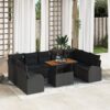 3358368 1 Set de canapele pentru grădină 10 pcs Negru Rattan poli 3358368 1