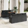 3358396 1 Set de canapele pentru grădină 7 pcs Negru Rattan poli 3358396 1