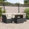 3358399 1 Set de canapele pentru grădină 7 pcs Negru Rattan poli 3358399 1