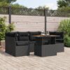 3358403 1 Set de canapele pentru grădină 7 pcs Negru Rattan poli 3358403 1
