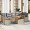 3358415 1 Set de canapele pentru grădină 8 pcs Bej Rattan poli 3358415 1