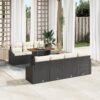 3358532 1 Set de canapele pentru grădină 8 pcs Negru Rattan poli 3358532 1