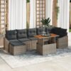 3358603 1 Set de canapele pentru grădină 8 pcs Gri Rattan poli 3358603 1
