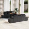 3358648 1 Set de canapele pentru grădină 7 pcs Negru Rattan poli 3358648 1