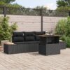 3358757 1 Set de canapele pentru grădină 5 pcs Negru Rattan poli 3358757 1
