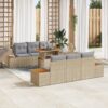 3358769 1 Set de canapele pentru grădină 7 pcs Bej Rattan poli 3358769 1