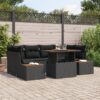 3358772 1 Set de canapele pentru grădină 7 pcs Negru Rattan poli 3358772 1