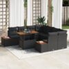 3358792 1 Set de canapele pentru grădină 9 pcs Negru Rattan poli 3358792 1