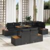 3358817 1 Set de canapele pentru grădină 9 pcs Negru Rattan poli 3358817 1