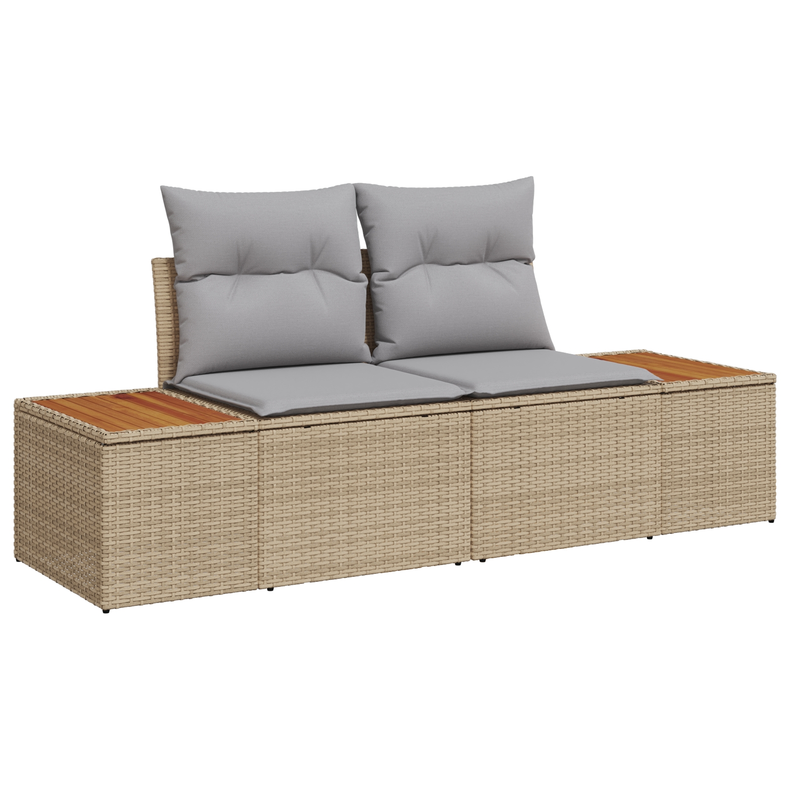 3359627 4 Set de canapele pentru grădină cu pernă 6 pcs Bej Rattan poli Set de canapele pentru grădină cu pernă 6 pcs Bej Rattan poli - imagine 4