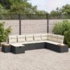 3359654 1 Set de canapele pentru grădină cu pernă 8 pcs Negru Rattan poli 3359654 1