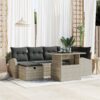 3359759 1 Set de canapele pentru grădină 7 pcs Gri deschis Rattan poli 3359759 1
