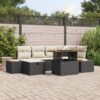 3360077 1 Set de canapele pentru grădină cu pernă 7 pcs Negru Rattan poli 3360077 1